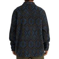 O'Neill Superfleece Men’s Black/Blue Patterned Overshirt Photo of the Espace des Marques %store% store - view of %key%