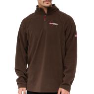 Geographical Norway Men 233 Chaqueta polar 1/4 Zip marrón para hombre