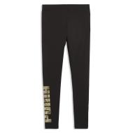 Legging Noir Logo Doré Femme Puma Metalli vue 2