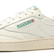 Baskets Blanche/Verte Homme Reebok Club C85 Vintage vue 7
