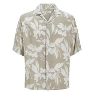 Jack &amp; Jones Resort Floral Beige/Ecru Boy's Shirt
