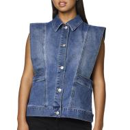 Chaqueta vaquera azul para mujer Pieces Femma barato