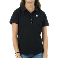 Women's black polo shirt Odlo Georgia