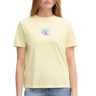 T-Shirt Gelb Frau Calvin Klein Jeans Ss Classic