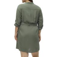 Kaki-Kleid für Damen von Vero Moda Vmbumpy Ansicht 2
