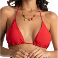 Top de bikini Sun Project Triangle rojo para mujer