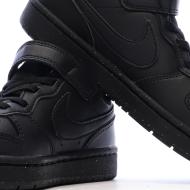 Baskets Noires Garçon Nike Court Borough Low Recraft vue 7