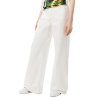 Vaqueros blancos Lacoste Runway Wide para mujer barato