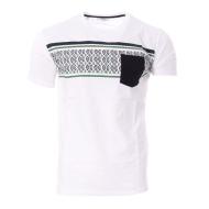 Camiseta hombre blanca/verde/negra RMS26 91264 barato