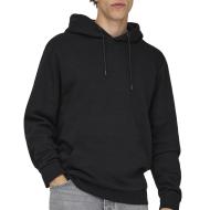 Schwarzer Herren-Kapuzenpullover von Only & Sons Cere günstig