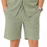 Short Kaki Garçon Paname Brothers Poly Texture pas cher