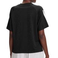 Camiseta negra de mujer Adidas Tiro Q3 ver 2