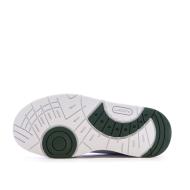 Weiße/khakifarbene Lacoste Court Sneakers für Jungen Ansicht 5