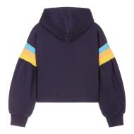 Sudadera con capucha azul marino para niña de Levi's 4ED500 ver 2