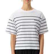 T-Shirt Blanc/Noir Femme Teddy Smith Carla pas cher