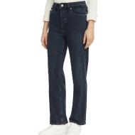 Vaqueros rectos azules para mujer Calvin Klein Jeans de talle alto barato