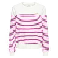 Weiß/Rosa Damen-Sweatshirt Only Bine