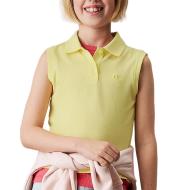 Polo con mangas Calvin Klein Jeans amarillo de niña barato