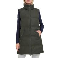 Doudoune sans manche Kaki Femme Vero Moda Coated pas cher