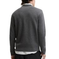 Dunkelgrauer Herrenpullover von Jack & Jones Stitch Ansicht 2