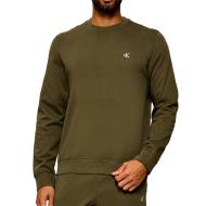 Herren-Sweatshirt in Khaki von Calvin Klein Jeans Terry günstig