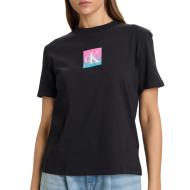 T-Shirt Schwarz Frau Calvin Klein Jeans Classic Boxed günstig