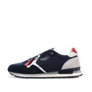 Baskets Marine/Rouge Homme Pepe jeans Brit Road M pas cher