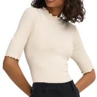 T-Shirt Ecru Femme JDY Fransiska pas cher