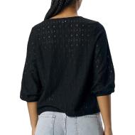 Blouse Brodée Noire Femme Vero Moda Aila vue 2