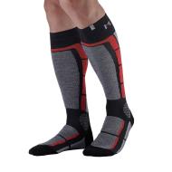 X1 Paire de Chaussettes Noir/Rouge Mixte Monnet Back Side pas cher