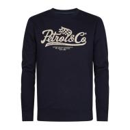 Sweat Noir/Ecru Homme Petrol Industries Neck