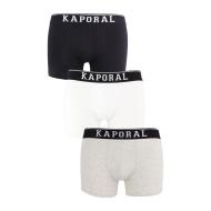 Pack x3 Black/White/Grey Men's Boxers Kaporal QUADMH