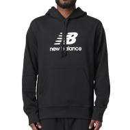 Sweat Noir Homme New Balance Essentials Stacked pas cher
