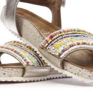 Girl's gold and pearl sandals Mod8 Mo Charlene Photo of the Espace des Marques %store% store - view of %key%