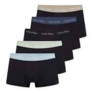5er-Pack Boxershorts Schwarz/Blau für Herren von Calvin Klein Jeans, niedrige Leibhöhe günstig