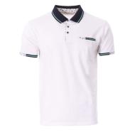 Polo de hombre blanco/azul RMS26 91301 barato