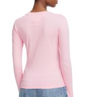 Tommy Hilfiger Classic Langarm-T-Shirt für Damen in Rosa Ansicht 2