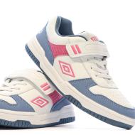 Baskets Blanches/Bleu/Rose Fille Umbro Ovida vue 7
