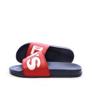 Claquettes Rouge Garçon Levi's June pas cher