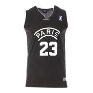 Camiseta de baloncesto negra para hombre de Paris Sport Zone Paris 23 barato