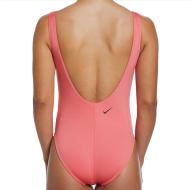 Badeanzug 1-teilig Rosa Damen Nike U-back Ansicht 2
