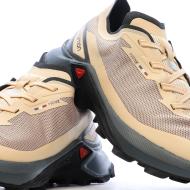 Beige/Schwarze Damen-Wanderschuhe Salomon Supercross 4 Ansicht 7