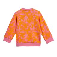 Chándal naranja/rosa de niña Adidas Crew Set ver 2