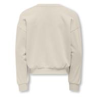 Girl's Ecru Sweat Kids ONLY Mya Photo of the Espace des Marques %store% store - view of %key%