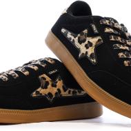 Zapatillas negras/leopardo para mujer Only Star ver 7