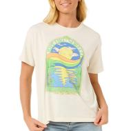 Women's Ecru T-Shirt Rip Curl Sun &amp; Sea Relaxed affordable