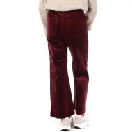 Oraije Flare Women's Plum Velvet Trousers Photo of the Espace des Marques %store% store - view of %key%