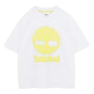 T-Shirt Blanc/Jaune Garçon Timberland T60482 pas cher