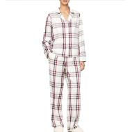 Weißer karierter Damenpyjama von Tommy Hilfiger Heritage günstig