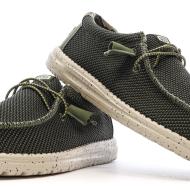Hey Dude Wally Sox Pine Khaki Men's Shoes Photo of the Espace des Marques %store% store - view of %key%